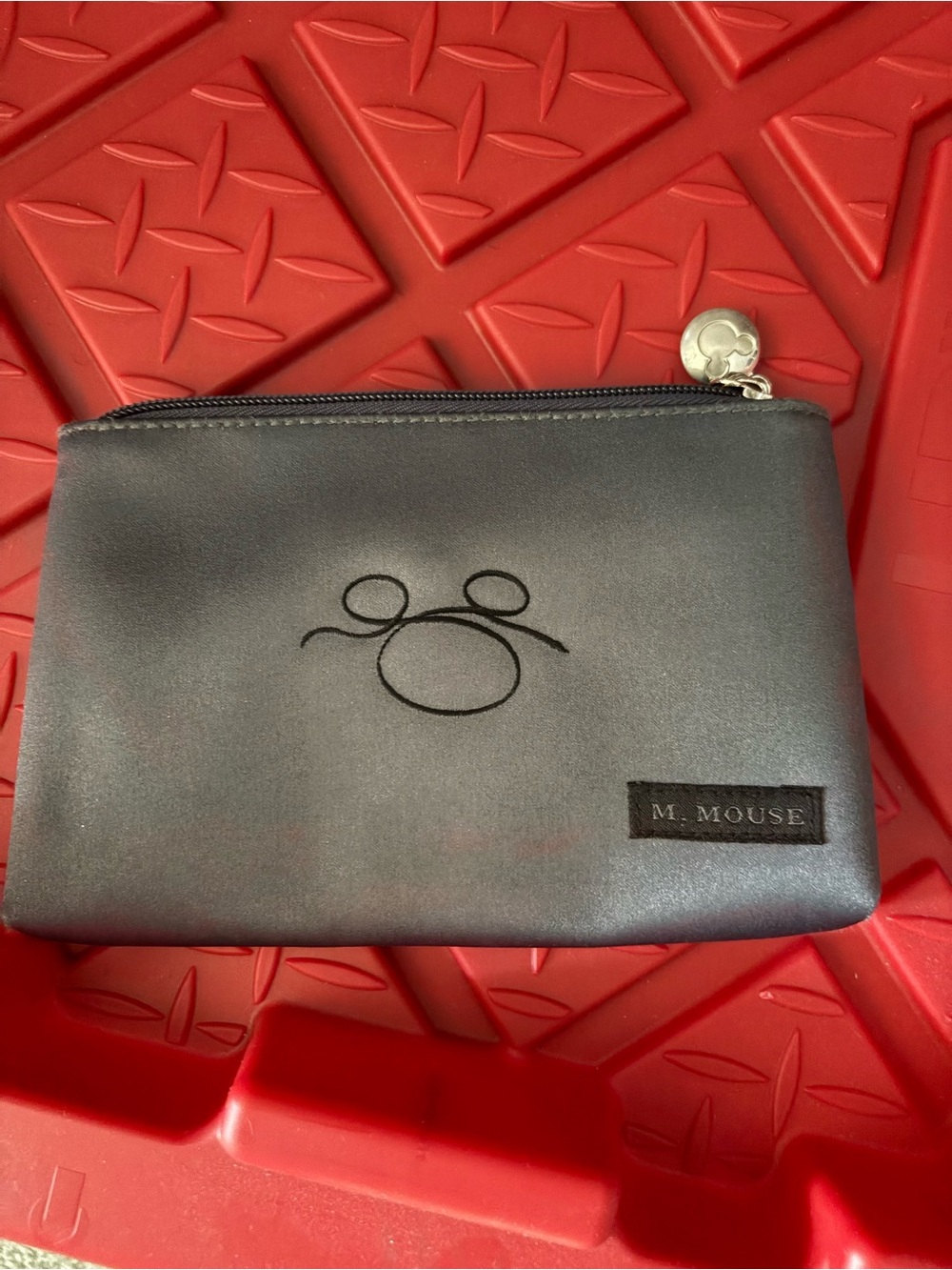Mickey Mouse Black Zip Pouch